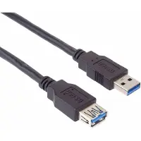 PremiumCord câble d'extension USB 3.0 Super-Speed 5 Gbit/s A-A, MF, 9 pôles, 0,5 m (ku3paa05bk)