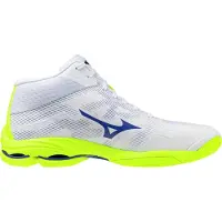 Mizuno Chaussures de sport d'intérieur Wave Lightning Pro Mid Blanc EU 42 1/2 Blanc EU 42 1/2