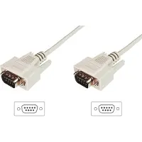 Digitus série câble de raccordem. SUB-D mâle 9 pôles/SUB-D mâle 9 pôles beige 3 m