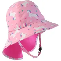 Zoocchini Unicorn Upf 50 Hat Rose 6-24 Months Enfants