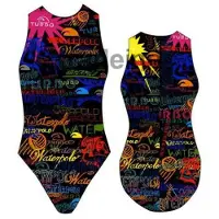 Turbo Writing Swimsuit Multicolore L Femme