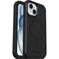 Otterbox Defender mit MagSafe (Apple iPhone 13, Apple iPhone 14, Apple iPhone 15, Apple iPhone 16e, Apple iPhone 17e), Coque pour téléphone portable, Noir