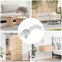 vidaXL Clips pour bandes LED 2 pièces Transparent 23,8 x 7,3 x 4,3 mm
