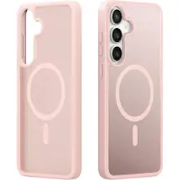 DUX Yind Series MagSafe Hardcase Hülle (Samsung Galaxy S25 FE), Coque pour téléphone portable, Pink, Rose
