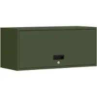 vidaXL Armoire murale pour le garage avec porte à gaz vert olive