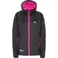 Trespass - Veste "Qikpac" imperméable à plier pour femme TP3379 (XS) (Noir)
