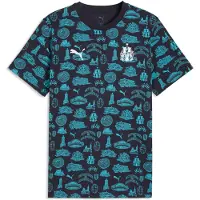 Puma T-shirt à Manches Courtes Olympique Marseille Ftblculture Aop