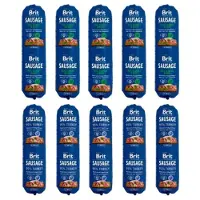 Brit Premium Sausage Chicken, turkey and pea 5x800 g + Turkey 5x800 g
