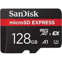 SanDisk Express 128 Gb Sd Card Clair