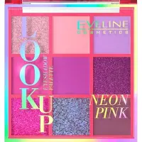 Eveline Cosmetics Look Up Palette de 9 ombres à paupières Neon Pink, 10.8g