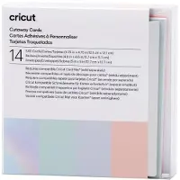 Cricut Lot de 14 cartes S40 aux couleurs pastel - 12,1 x 12,1 cm