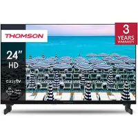 Thomson 24 pouces (60 cm) LED HD Easy TV - Pas de Smart, USB, HDMI, Triple Tuner, Entrée AV, Panneau CI+, - 24HD2S13