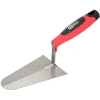 Ks Tools Truelle italienne ronde - lame acier - manche bi-composant - 180 mm -