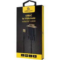 Cablexpert A-CM-VGAM-01 USB graphics adapter 1920 x 1080 pixels Black