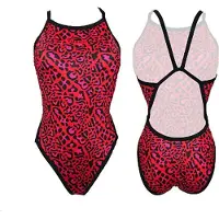 Turbo Animal Swimsuit Rouge 4XL Femme