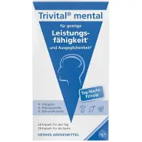 HENNIG ARZNEIMITTEL Trivital mental gélules pour les performances intellectuelles et l'équilibre, 56 gélules