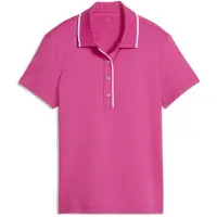 Puma Femmes, T-shirt de sport, W Cloudspun Bridges SS Polo (L), Rose, Pink, L