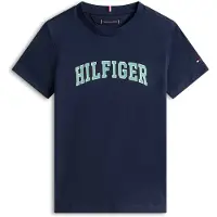 Tommy Hilfiger T-Shirt 'Varsity' bleu marine / vert clair / blanc