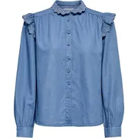 ONLY Chemisier 'ONLPIPER' bleu denim