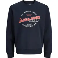 Jack & Jones Logo Sweatshirt Bleu S Homme