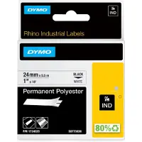 Dymo 1734523 (S0773830) - (24 mm) - Noir sur blanc - Ruban