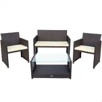 Aktive Table Avec 3 Fauteuils