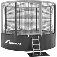 Akrobat Trampoline acrobatique « Gallus », 360 cm, gris-noir