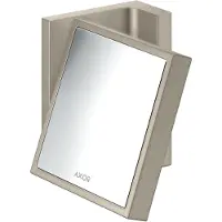 Hansgrohe AXOR UNIVERSAL Rectangular Miroir de rasage, grossissement 1,7x, inclinable, cadre métal, 42649820