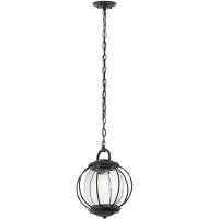 Kichler Lampe d'extérieur suspendue Noir texturé E27 60W Vandalia