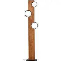 Brilliant Lampadaire 140cm Cheesy marron IP20 20 watts LED intégrée