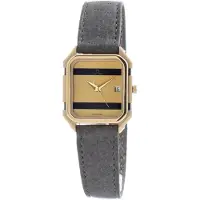 Tetra Montre - - 129-1-GR - Cuir - Acier inoxydable - Quartz Swiss Made