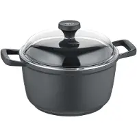 Berndes Edition 100 Casserole avec couvercle, Casserole, Fonte d'aluminium, Noir, 24 cm, 031645