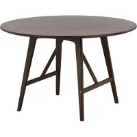 Furnlux Classic FURNLUX Table à manger Kaseidon Noyer 100cm / Hauptfarbe : Braun / Abmessungen : 100 x 100 x 75 cm