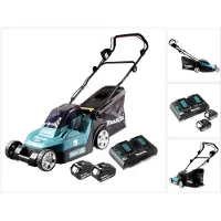 Makita DLM 382 PG2 batterie tondeuse 36 V ( 2x 18 V ) 38 cm 40 l + 2x batterie 6,0 Ah + double chargeur