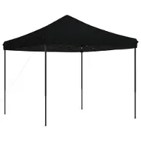 Syfax Tente de réception pliable escamotable noir 292x292x315 cm