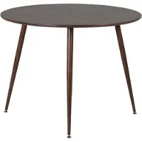 Furnlux Classic FURNLUX Table à manger Plaza Noyer 100cm / Hauptfarbe : Braun / Abmessungen : 100 x 100 x 75 cm