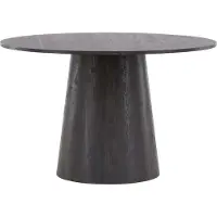 Furnlux Classic FURNLUX Table à manger Lanzo Black 120cm / Hauptfarbe : Schwarz / Abmessungen : 120 x 120 x 75 cm