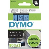 Dymo 40916 (S0720710) - (9 mm) - Noir sur bleu - Ruban
