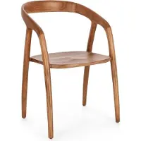 Bizzotto Lot de 2 chaises Dotty 55 x 56,5 x 79,5 cm, teck naturel