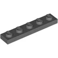 LEGO 1x5 plaque 78329 - 250 pièces gris bleuté foncé