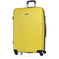 Itaca Valise Trolley 76 Cms En ABS. Rigide Et Légère. Poignée Télescopique, 2 Anses Rétractables, 4 Roues. Taille Grande XL. Cadenas À Combinaison T71570
