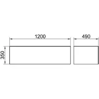 Keuco EDITION 11 ART meuble sous-lavabo, 1 tiroir frontal, 1200x350x490mm, 32511551200