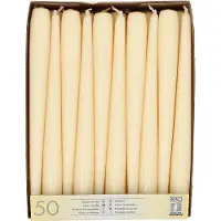 Papstar 17967 bougie en cire Cylindre Champagne 50 pièce(s)