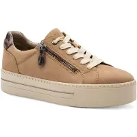 Jana - Chaussures à lacets, style sportif, couleur marron, pour le quotidien
