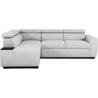Sonstiges Canapé d'angle convertible réversible - 45 places - kelio - tissu gris - 3 tétieres - 245