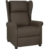 vidaXL Fauteuil relax brun foncé Tissu