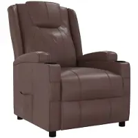 vidaXL Fauteuil relax brun similicuir