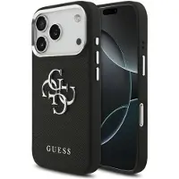 GUESS - Hardcase 4G Grained Big and Classic Logo (GUHCP17LPG4SMCEK) - iPhone 17 Pro - Black (Apple iPhone 17 Pro), Coque pour téléphone portable, Noir