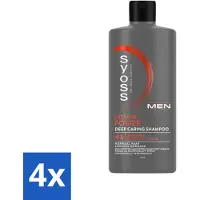 Syoss - Men Power - Shampooing - Styling longue durée - 440ml - Pack avantage - 4 pièces