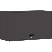 vidaXL Armoire murale pour le garage avec porte à vérin à gaz noir